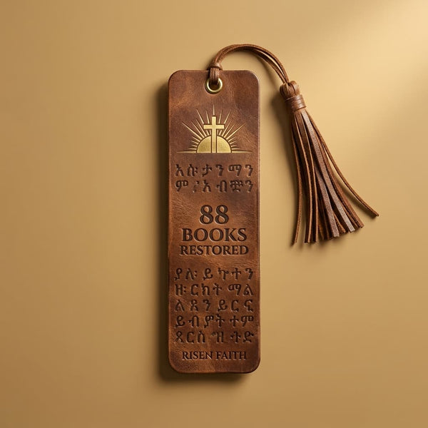 Premium Leather Ethiopian Bookmark